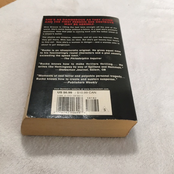 Thomas Harris Red Dragon Greg Rucka A Fistful of Rain Lee Child Running Blind - Picture 5 of 7